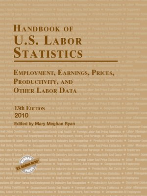 cover image of Handbook of U.S. Labor Statistics 2010